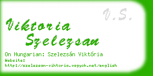 viktoria szelezsan business card